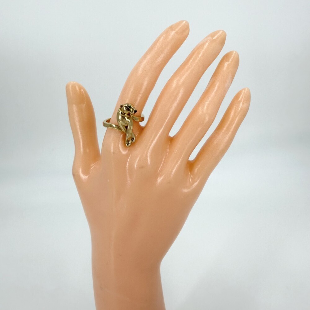 Cartier Women's Panther Ring, Au750 18K Yellow Gold, Design, Size 57, CARTIER... - Picture 2 of 5